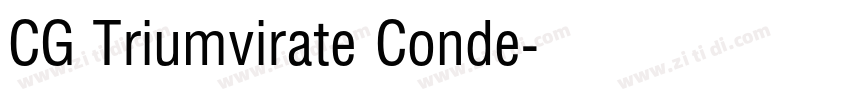 CG Triumvirate Conde字体转换